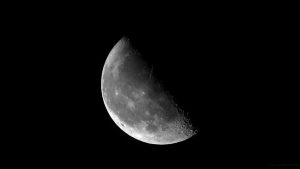 Abnehmender Mond (letztes Viertel) am 13. September 2017 um 04:23 Uhr