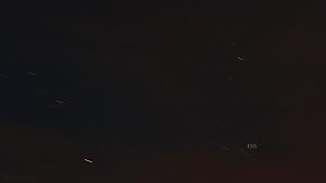ISS kommt aus den Wolken und verschwindet im Erdschatten - 25. September 2017, 21:18 bis 21:19 Uhr