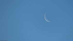 Abnehmender Mond am 15. Oktober 2017 um 08:53 Uhr