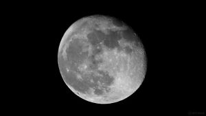 Abnehmender Mond am 4. Januar 2018 um 01:42 Uhr