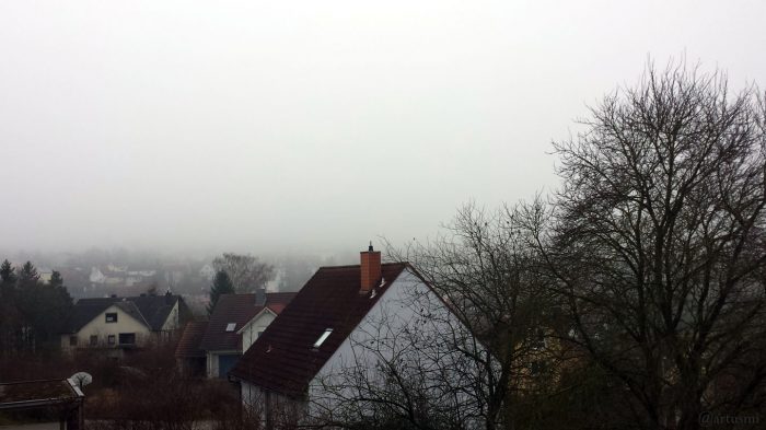 Wetterbild mit Nebel am 11. Januar 2018 um 10:48 Uhr