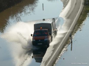 B 13 bei Sommerhausen am 16. Januar 2011