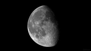 Abnehmender Mond am 5. Februar 2018 um 05:08 Uhr