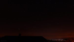 Sterne am 15. Februar 2018 um 00:14 Uhr am Südwesthimmel