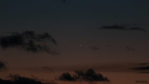 Venus am 7. März 2018 um 18:57 Uhr am Westhimmel