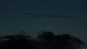 Merkur am 7. März 2018 um 19:03 Uhr am Westhimmel