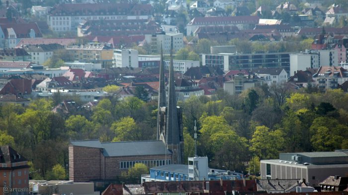 Würzburg: Blick auf St. Johannis