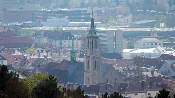 Würzburg: Blick auf St. Josef im Stadtteil Grombühl