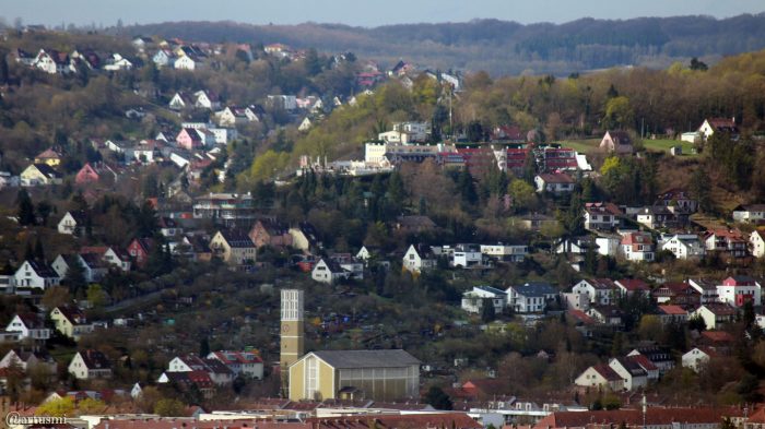 Würzburg: Blick auf das Hotel Wittelsbacher Höh