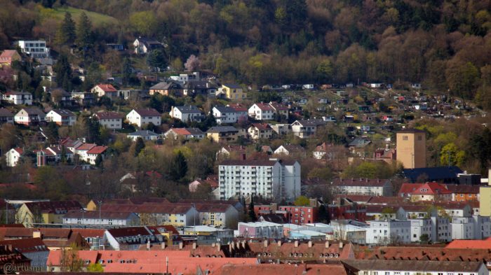 Würzburg: Blick in die Zellerau