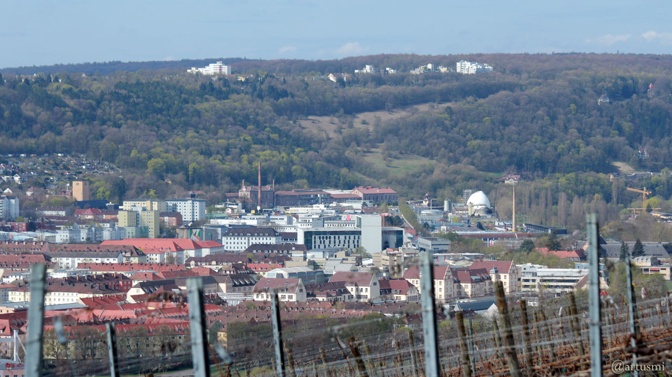 W rzburg Blick Auf Die Zellerau Und Den Hexenbruch In H chberg Arts 