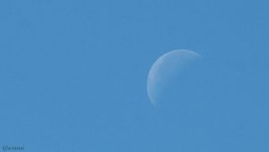 Abnehmender Mond am 9. Mai 2018 um 10:36 Uhr