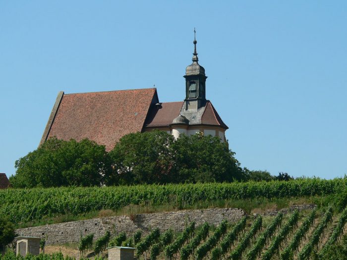 Wallfahrtskirche Maria im Weingarten bei Volkach im Lkr. Kitzingen