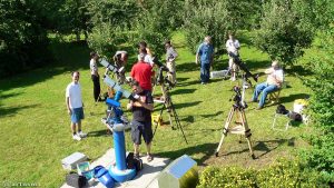 Sonnenbeobachtung am 8. Juli 2007 bei Ralf Mündlein in Lindelbach