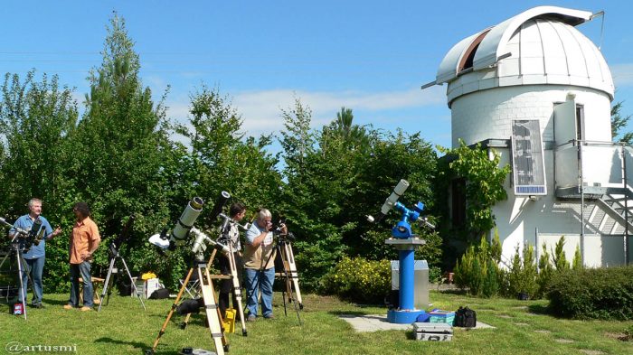 Sonnenbeobachtung am 8. Juli 2007 bei Ralf Mündlein in Lindelbach