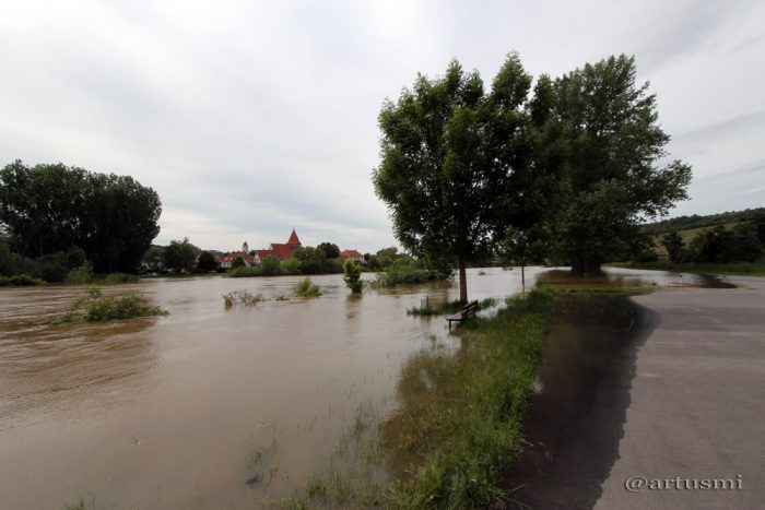 Hochwasser in Sommerhausen am Main