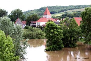 Hochwasser in Winterhausen am Main
