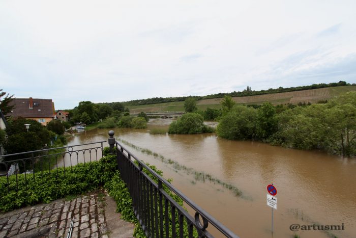 Hochwasser in Winterhausen am Main