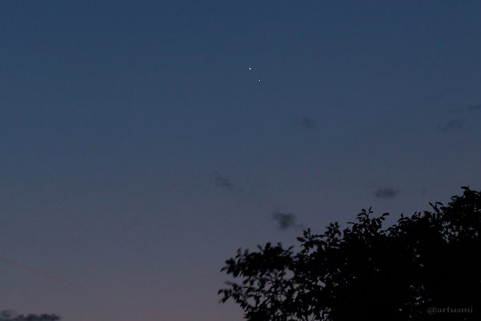 Konjunktion von Venus und Jupiter am 18. August 2014