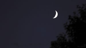 Zunehmender Mond am 18. September 2015