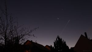 Konstellation von Mars, Venus und Jupiter am 3. November 2015