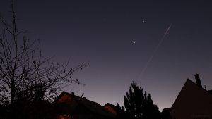 Konstellation von Mars, Venus und Jupiter am 3. November 2015