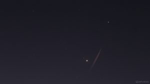 Konstellation von Mars, Venus und Jupiter am 3. November 2015