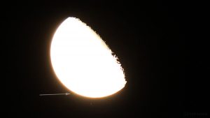 Abnehmender Mond bedeckt Stern Sigma Tauri am 22. September 2016