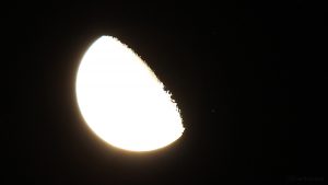 Abnehmender Mond bedeckt Stern Sigma Tauri am 22. September 2016