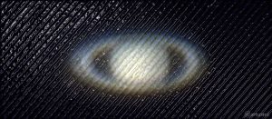 Künstlerische Darstellung von Saturn am 24. Juli 2018 um 23:45 Uhr