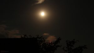 Mond und Mars am 28. Juli 2018 um 00:05 Uhr am Südhimmel von Eisingen
