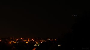 Mars am 4. August 2018 um 01:26 Uhr am Südhimmel von Eisingen