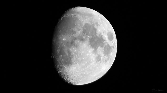 Zunehmender Mond am 20. September 2018 um 21:00 Uhr
