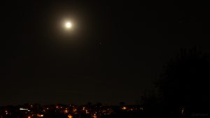Mond und Mars am 20. September 2018 um 21:04 Uhr am Südhimmel von Eisingen