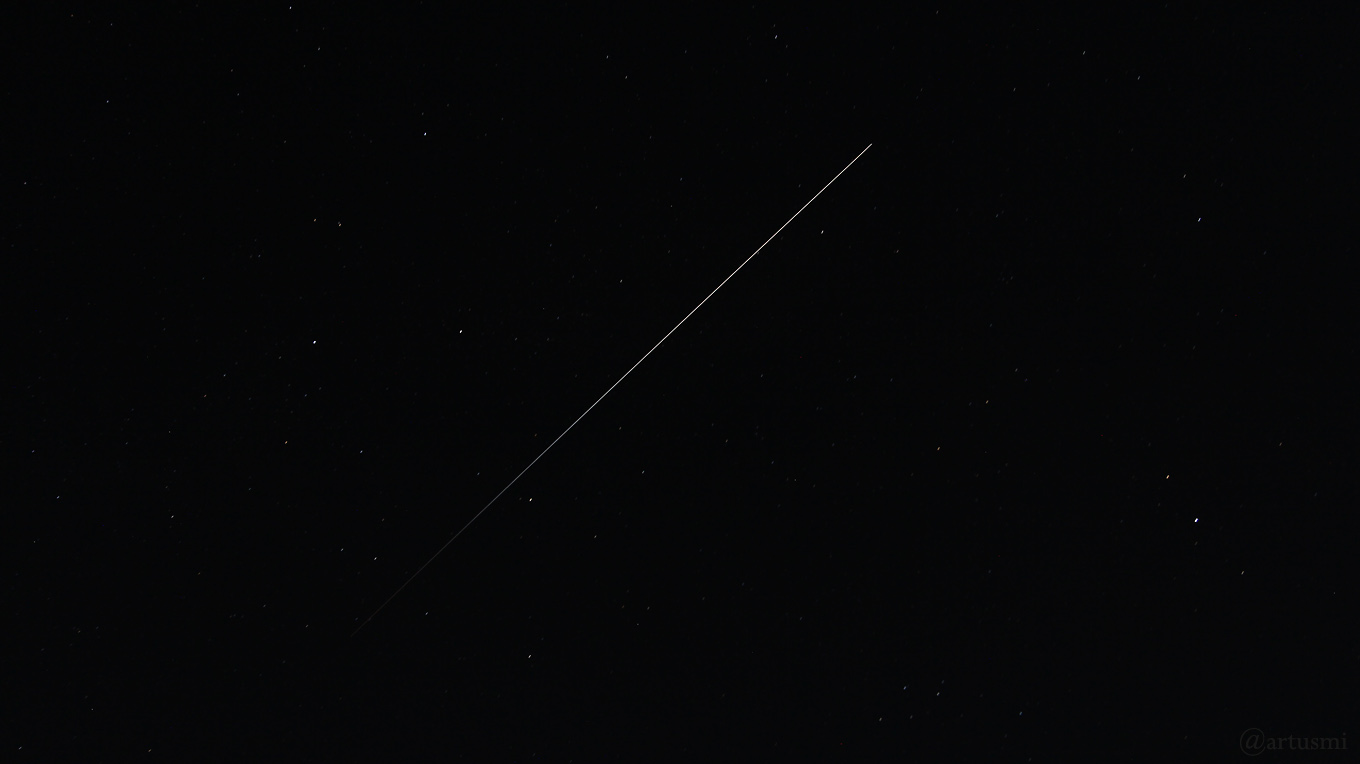 Internationale Raumstation ISS verschwindet am 25. September 2018 um 21:06 Uhr im Erdschatten