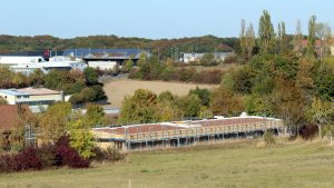 Baufortschritt an der neuen Kita in Eisingen am 29. September 2018