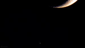 Mond und Saturn am 11. November 2018 um 17:05 Uhr