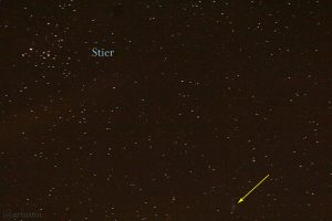 Komet 46P/Wirtanen am 10. Dezember 2018 um 00:10 Uhr