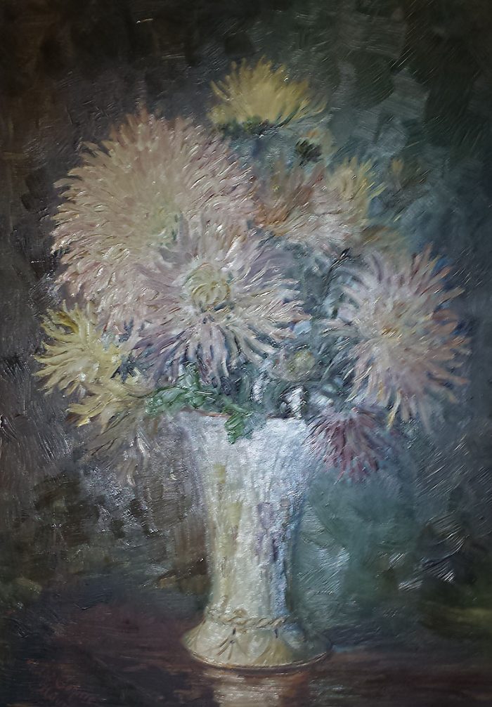 Gemälde mit Blumen
