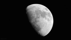 Zunehmender Mond am 14. Februar 2019 um 17:36 Uhr