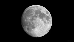 Zunehmender Mond am 18. April 2019 um 01:01 Uhr