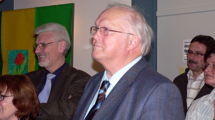 Erich Günder nach der Bürgermeisterwahl am 16. März 2008