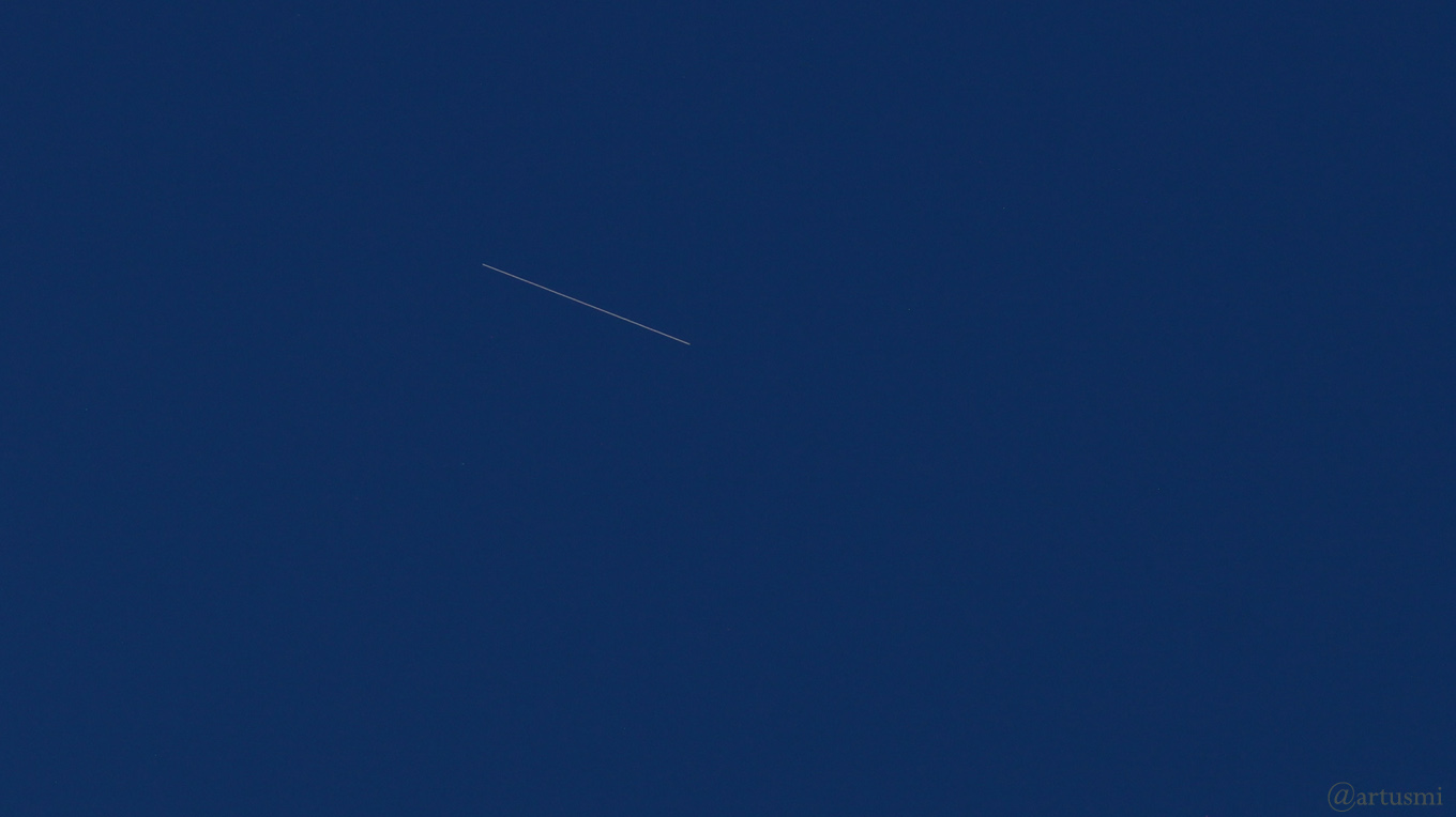 Internationale Raumstation ISS am 2. Mai 2019 um 05:17 Uhr am Südhimmel von Eisingen