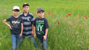 Unsere Drillinge am 14. Juni 2019