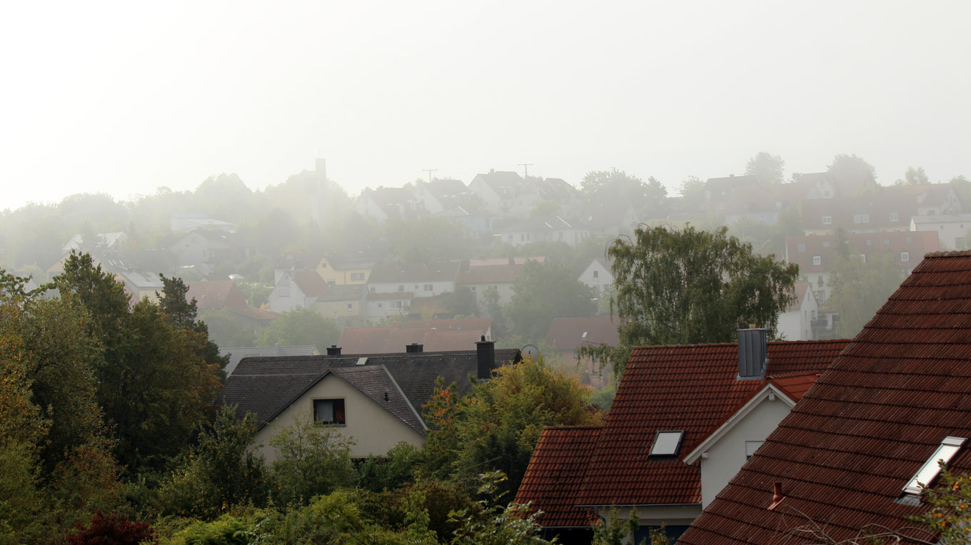 Erster Herbstnebel in Eisingen am 10. September 2019 um 10:29 Uhr