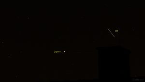 ISS passiert Jupiter am 20. September 2019 um 21:24 Uhr