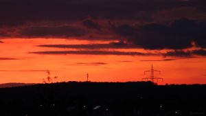 Bürgerliche Dämmerung mit Abendrot am 30. September 2019 um 19:29 Uhr