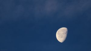 Abnehmender Mond am 17. Dezember 2019 um 08:19 Uhr