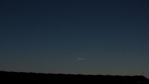 Planet Merkur am 7. Februar 2020 um 18:10 Uhr am Südwesthimmel von Eisingen