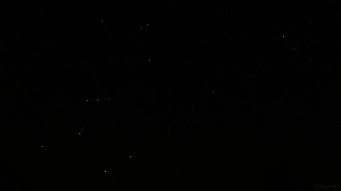 Sternbilder Orion und Stier am 23. März 2020 um 20:31 Uhr